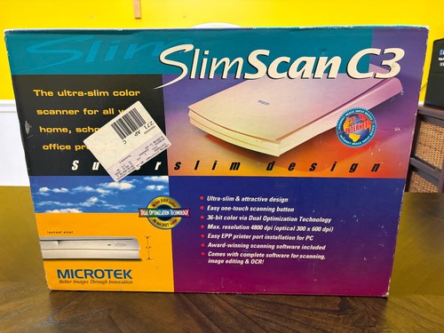 New vintage microtek slimscan - new,
